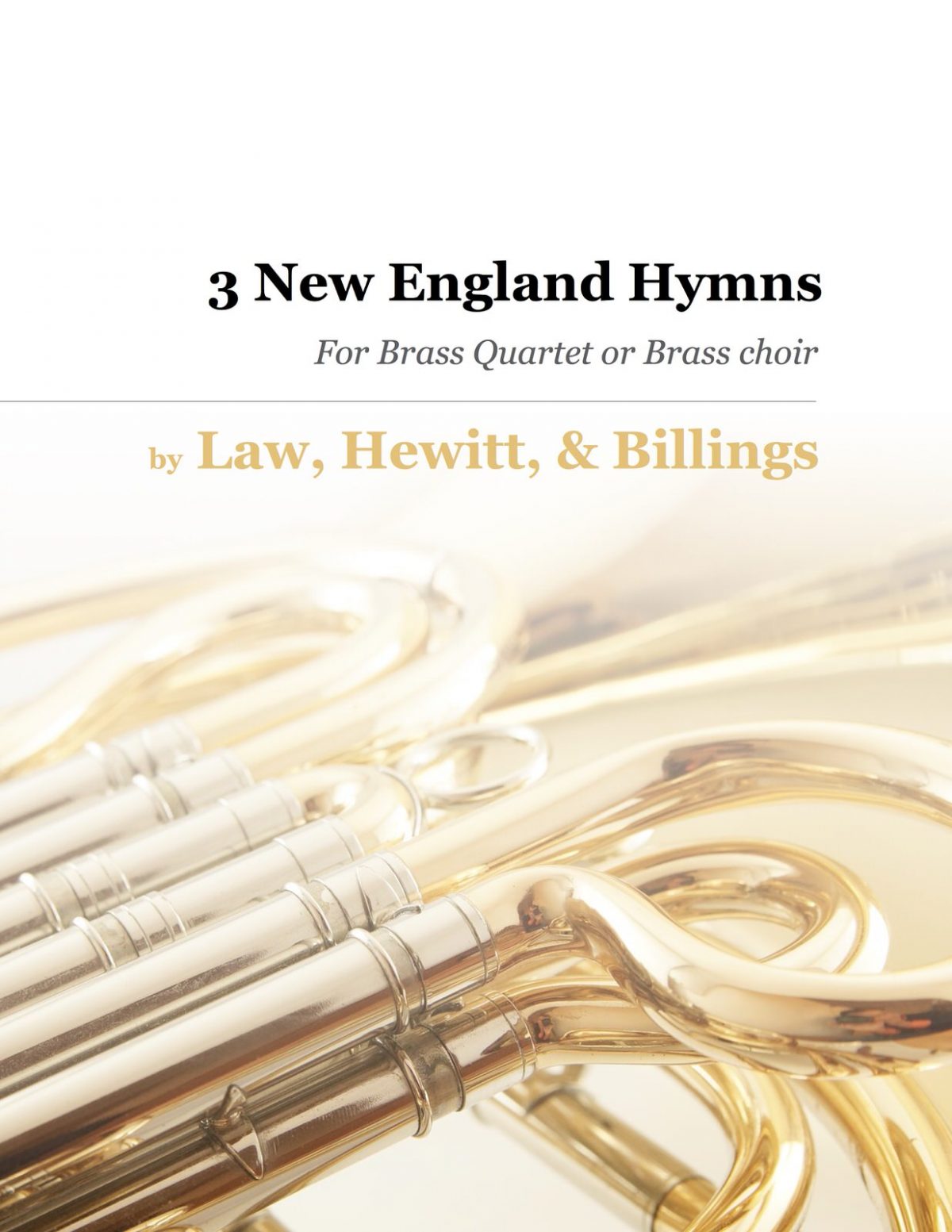 Billings, 3 New England Hymns for 4-Part Brass-p01