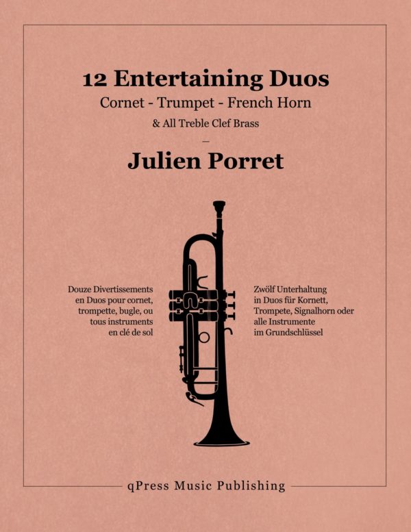 Porret, 12 Divertissements en Duos for Cornet, Trumpet, Bugle-p01