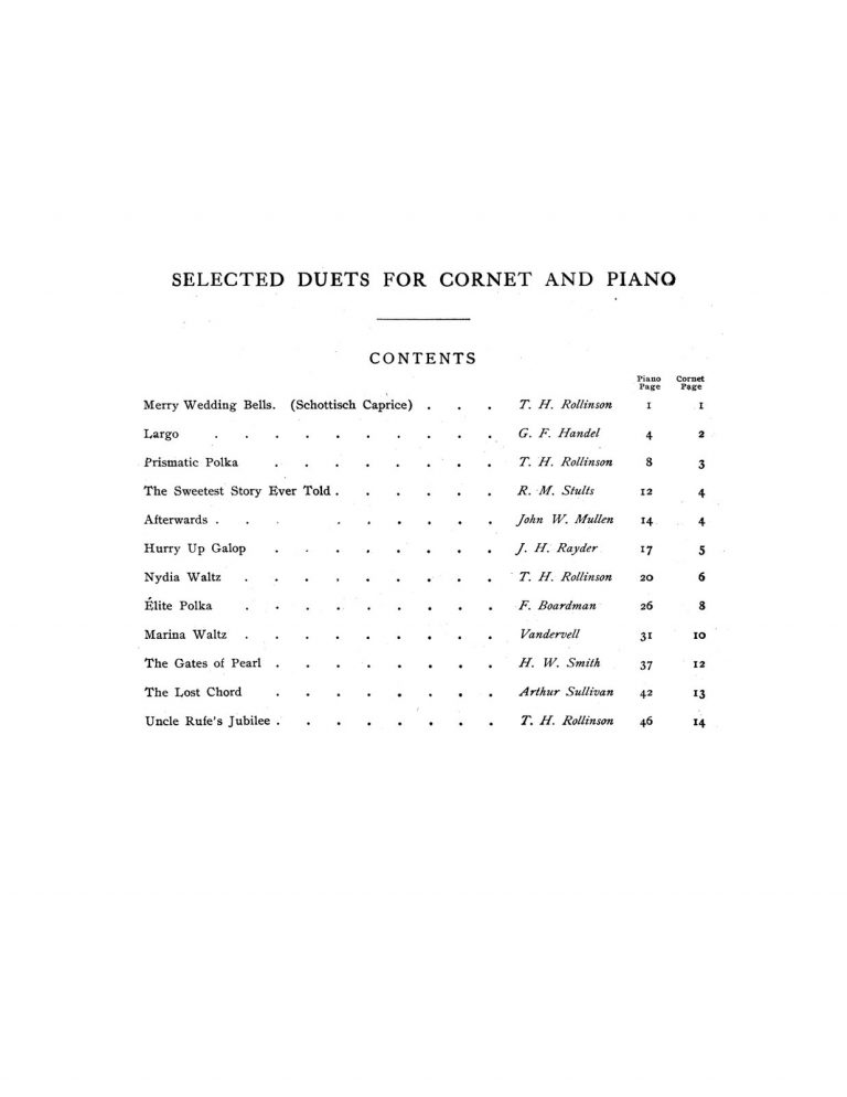 Selected Duets for Cornet and Piano (Score and Part)-p03