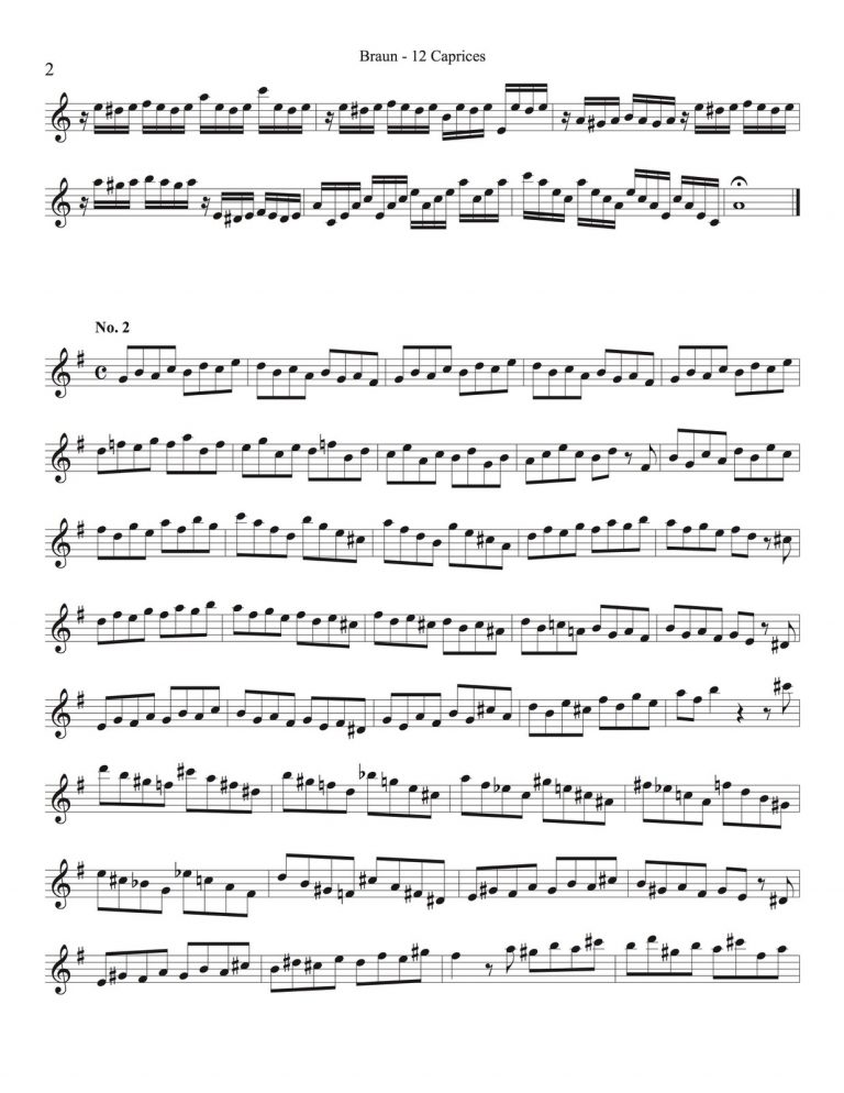 12 Caprices for Trumpet