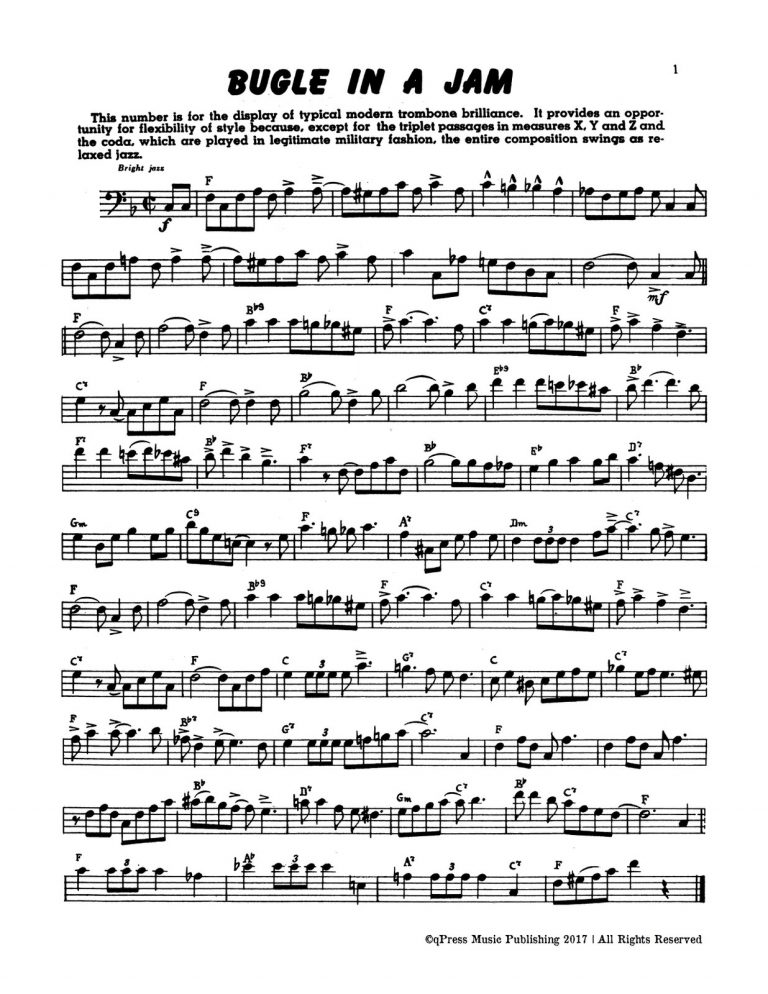 Paisner, 19 Swing Studies for Trombone-p03