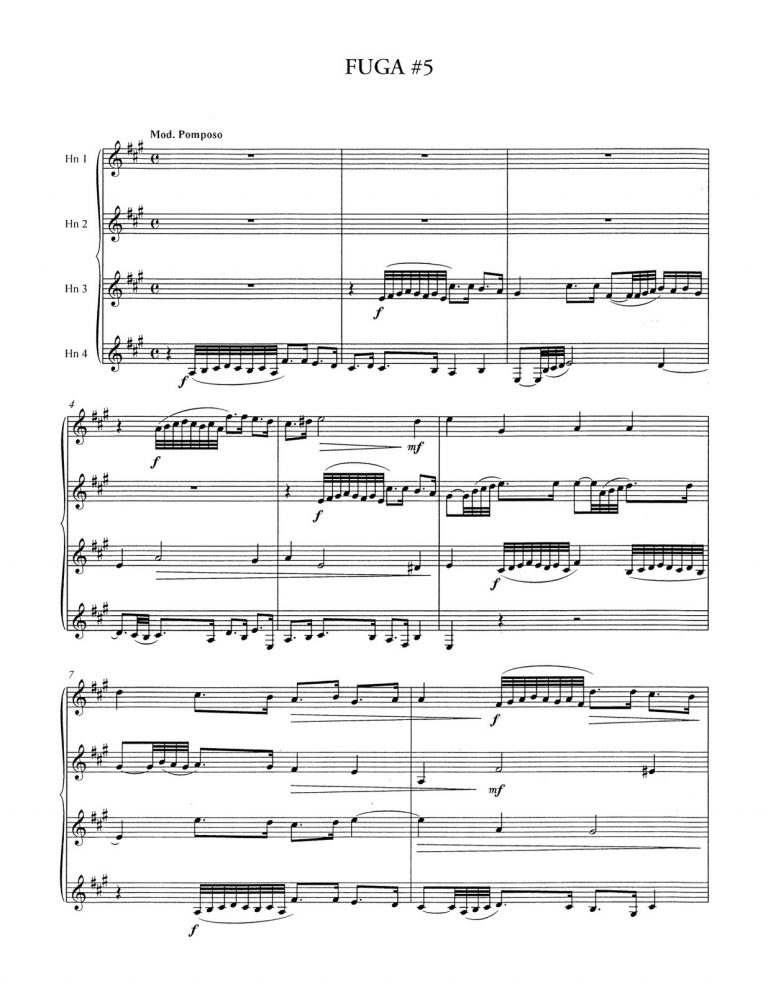 Barranco-Bach, 6 Quartets for French Horn-p07