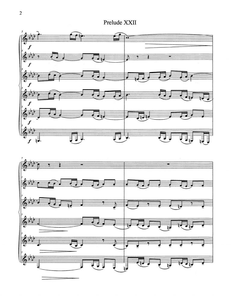 Barranco-Bach, Prelude & Fuge XXII for 6 Horns-p06
