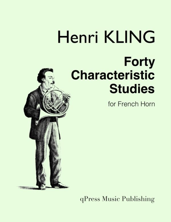Kling, 40 Characteristic Etudes for French Horn-p01
