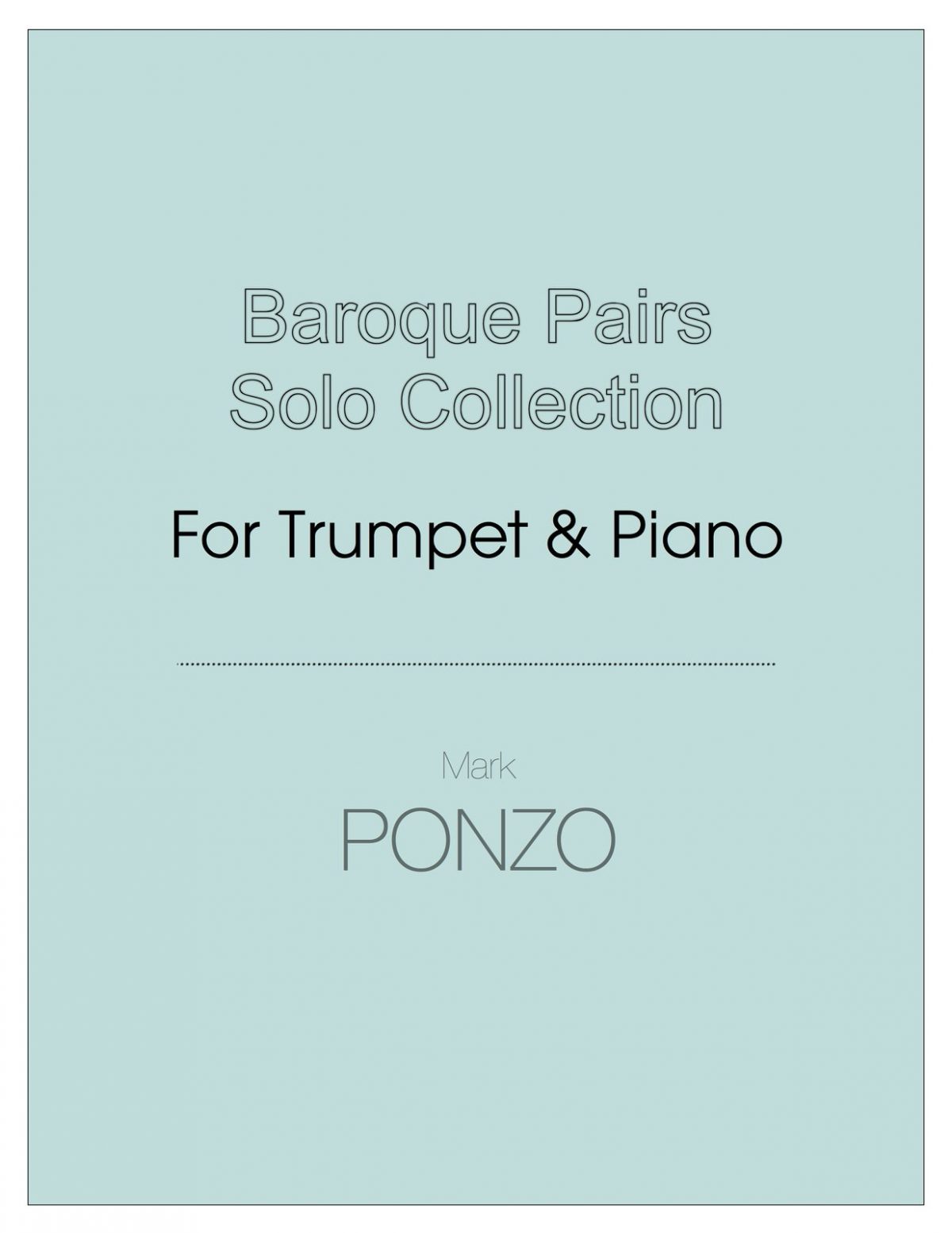 Ponzo, Baroque Pairs for Trumpet and Piano-p01