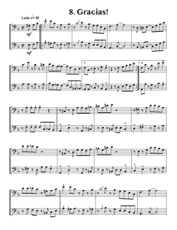 Veldkamp, 15 Duets in Pop, Swing, & Latin (Trombone)-p16
