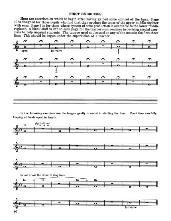 Lillya, Clifford, Method for Cornet and Trumpet Book 1-p10