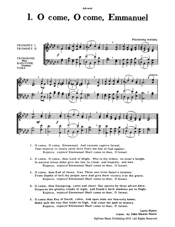 Rasmussen, Christmas Music for Four Part Brass (Score and Parts)-p063