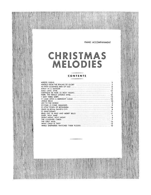 Various, Christmas Melodies (Score and Part)-p15
