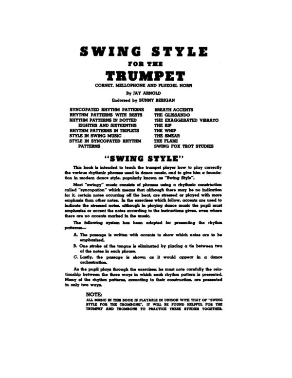 Arnold, Swing Style for the Trumpet-p03