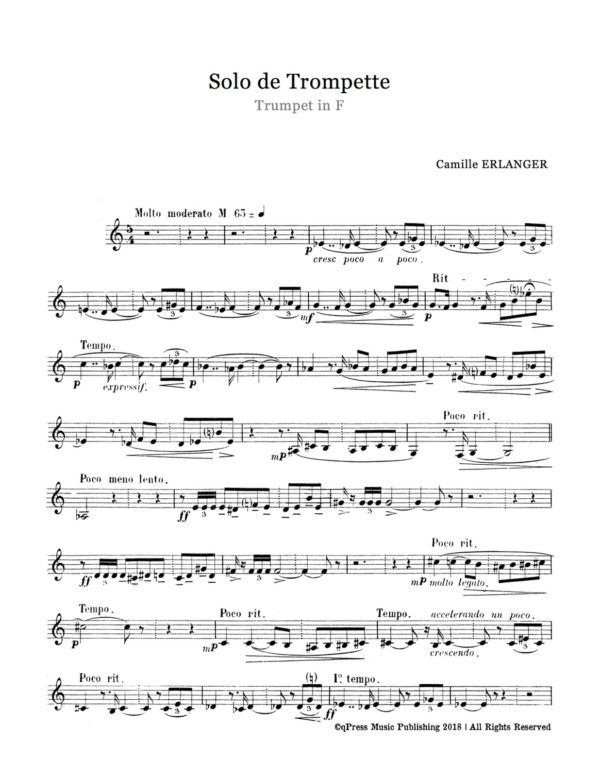 Erlanger, Solo de trompette-p03