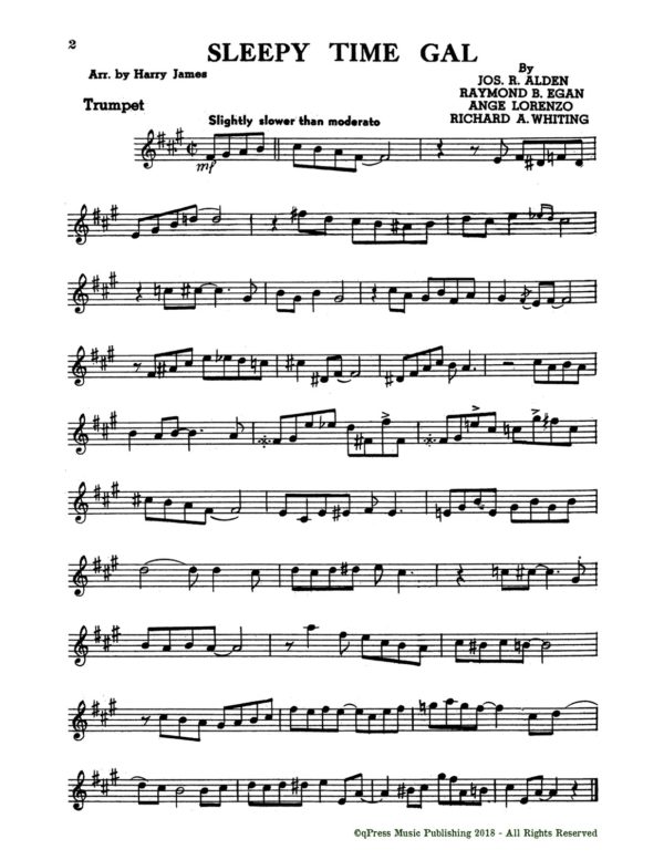 Harry James All Star Series of Modern Rhythm Choruses