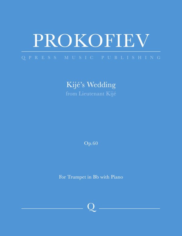 Prokofiev, Kije's Wedding for Trumpet and Piano-p01