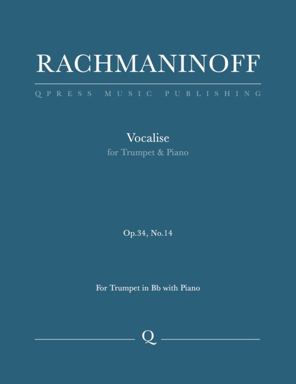 Rachmaninoff, Vocalise for Trumpet and Piano-p1