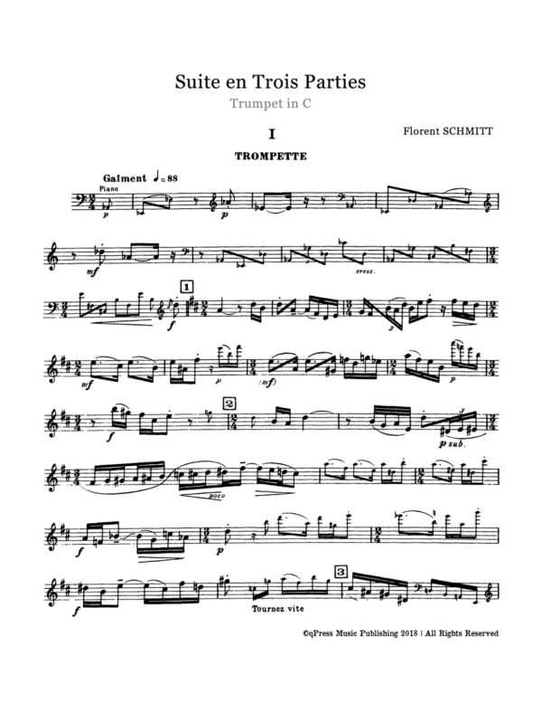 Schmitt, Florent, Suite for Trumpet and Piano-p03