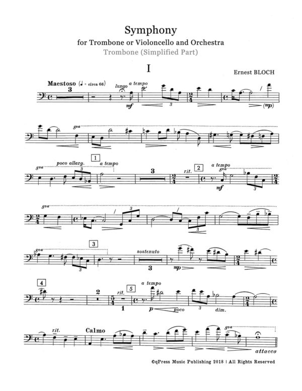 Bloch, Symphony for Trombone and Orchestra-p08
