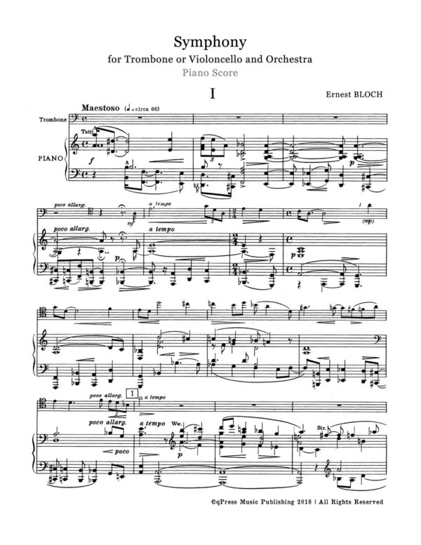 Bloch, Symphony for Trombone and Orchestra-p16