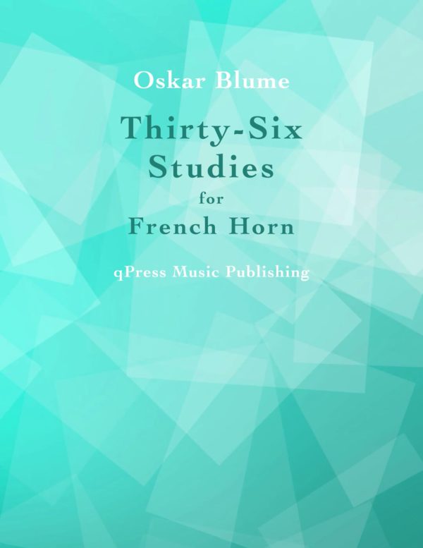 Blume, 36 Studies for French Horn-p01
