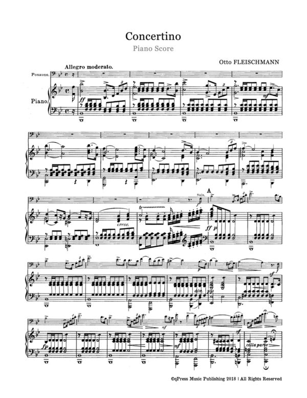 Fleischmann, Otto, Concertino for Trombone and Orchestra-p07