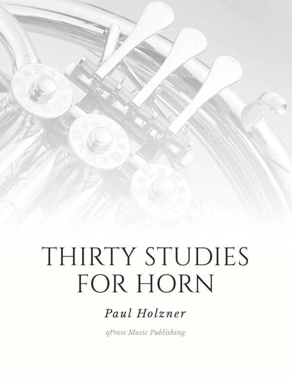 Holzner, 30 Etudes for Horn-p01