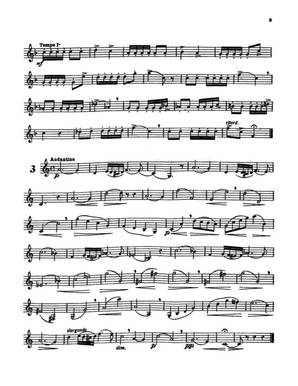 Michiels, 24 Etudes for Horn p03