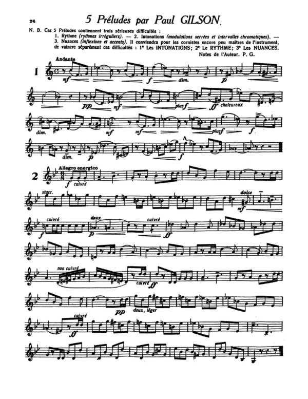 Michiels, 24 Etudes for Horn p24
