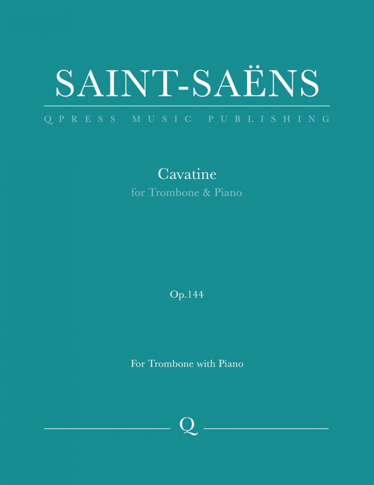 Saint-Saens, Cavatine for Trombone and Piano-p01