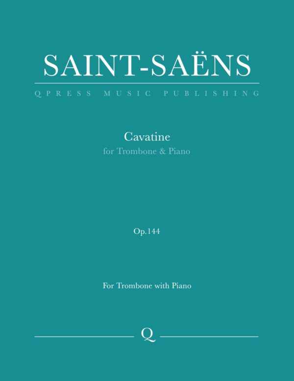 Saint-Saens, Cavatine for Trombone and Piano-p01