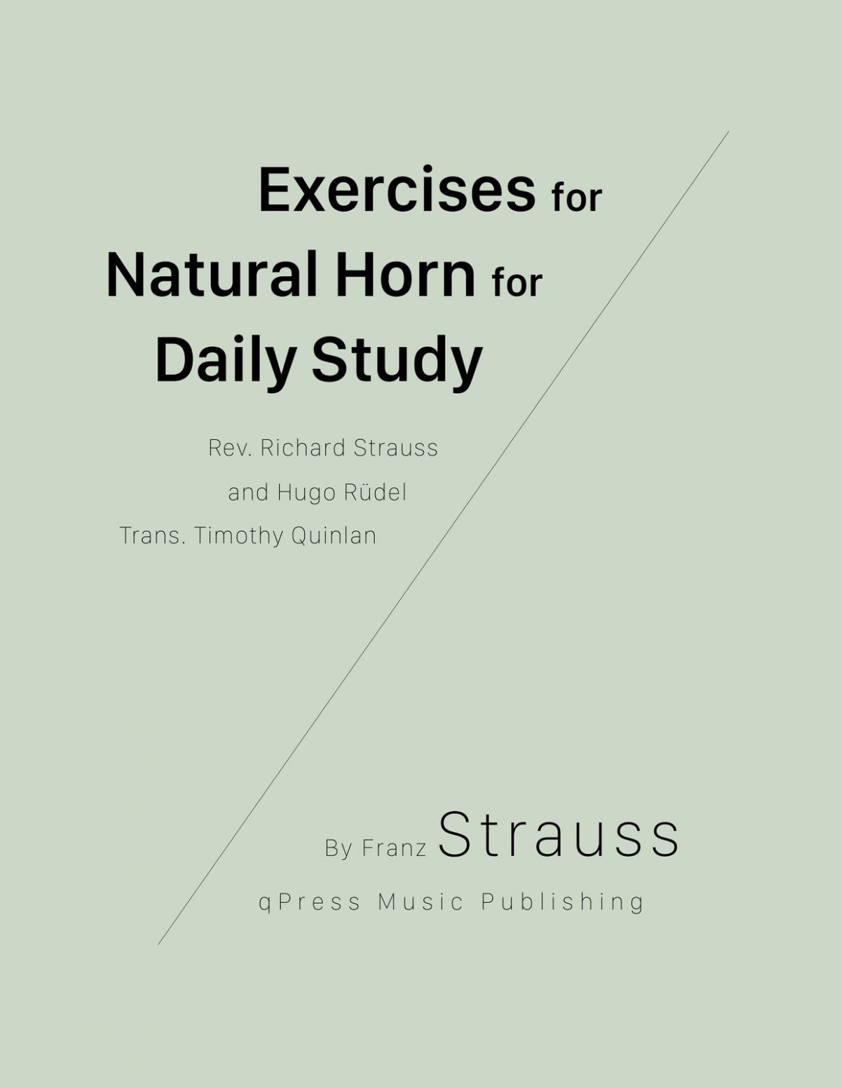 Strauss, Exercises for Natural Horn for Daily Study