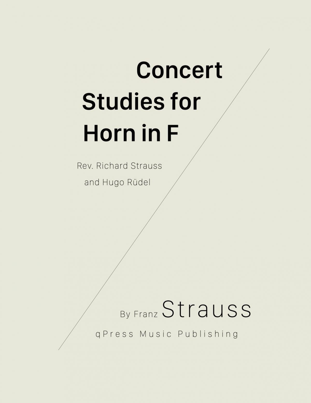 Strauss, Franz, Concert Studies for Horn in F-p01