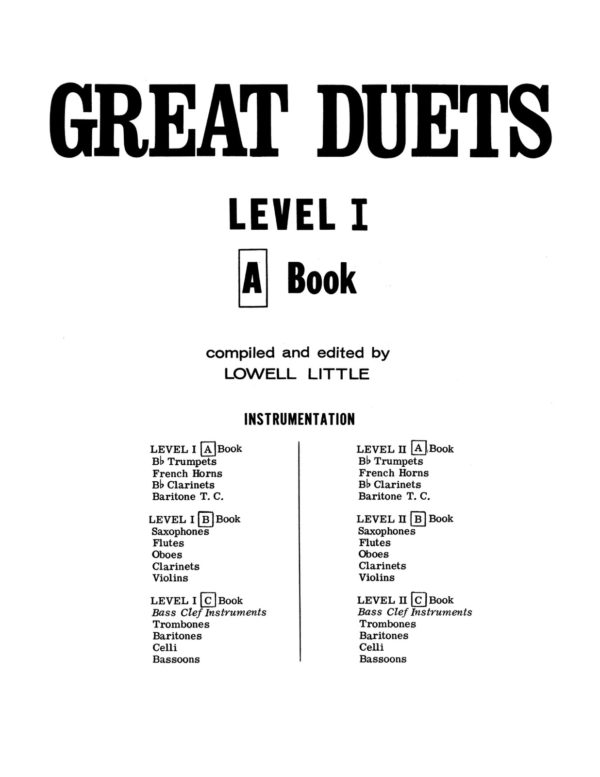 Little, Great Duets Level 1 Book A-p03