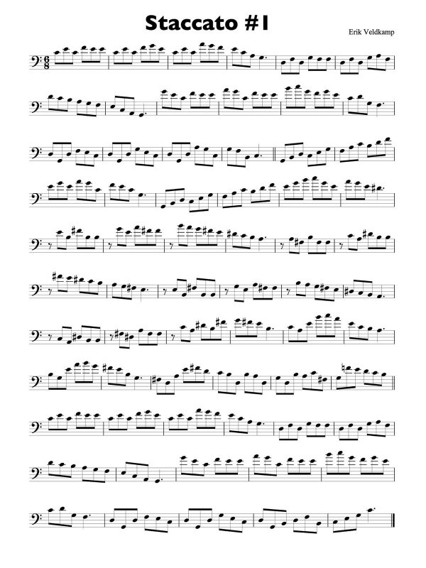 66 Etudes In All Major And Minor Keys For Trombone By