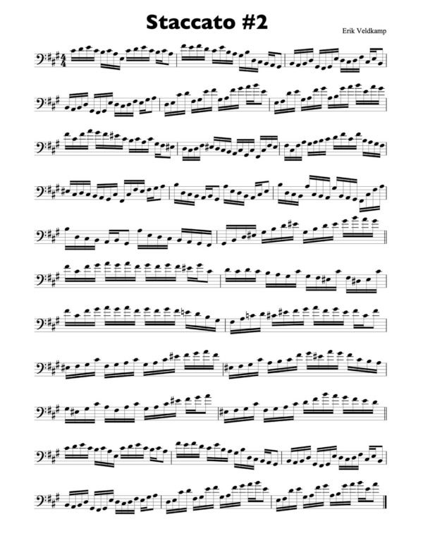 Veldkamp, 20 Short Staccato Studies in Bass Clef-p04