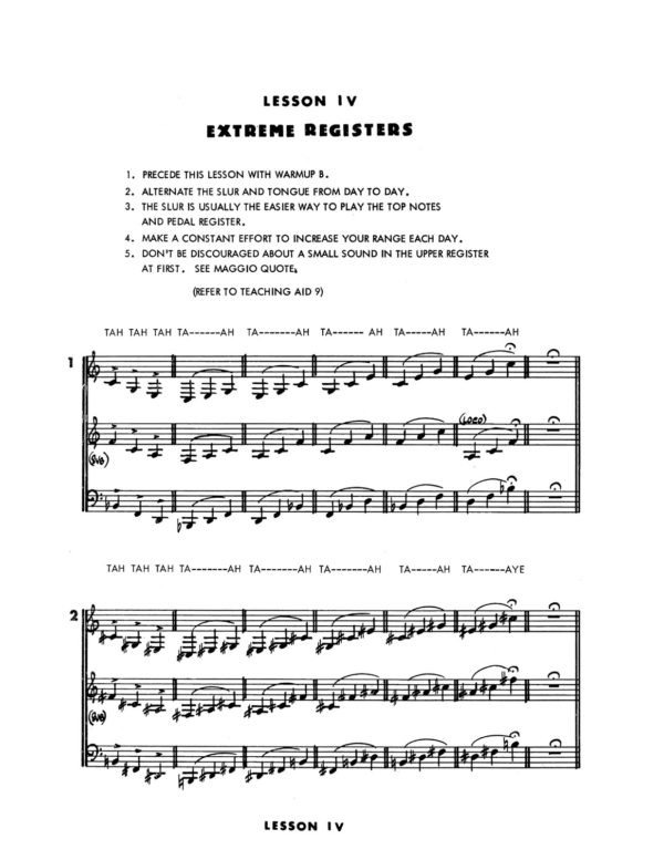 The Original Louis Maggio System for Brass