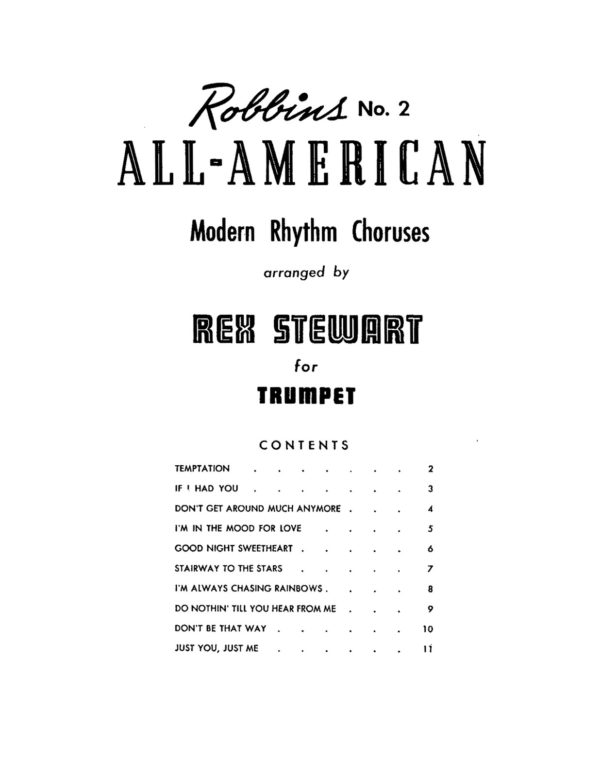Stewart Rex, All American Modern Rhythm Choruses for Trumpet-p03