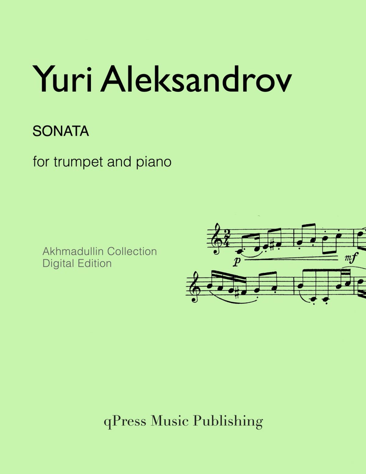 Aleksandrov, Sonata (Score and Part)-p01