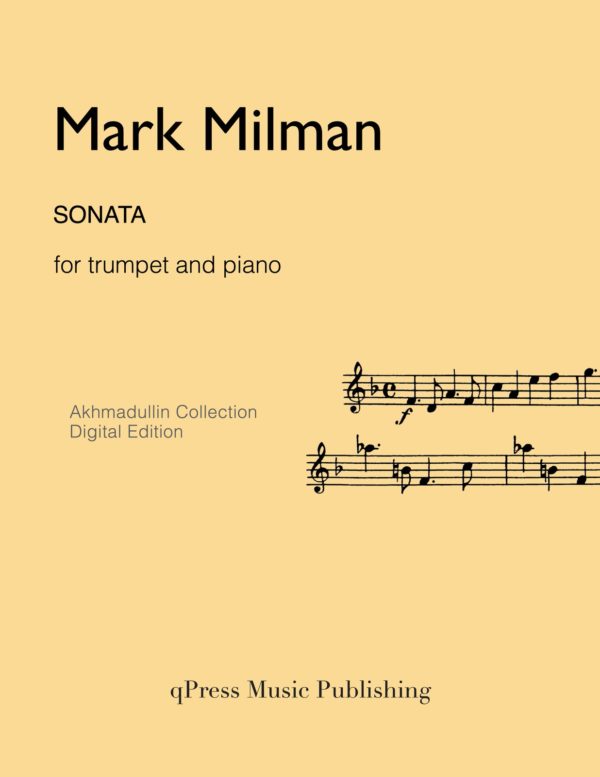 Milman, Sonata (Score and Part)-p01