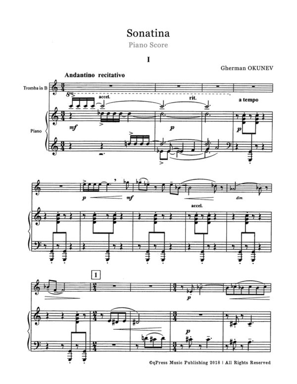 Okunev, Sonatina (Score and Part)-p09