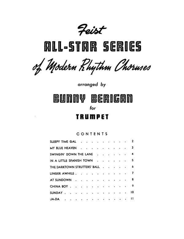 Berigan, All Star Series of Modern Rhythm Choruses-p05