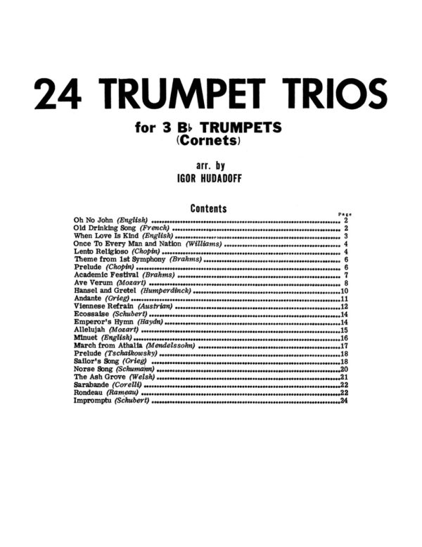 Hudadoff, 24 Trumpet Trios-p03