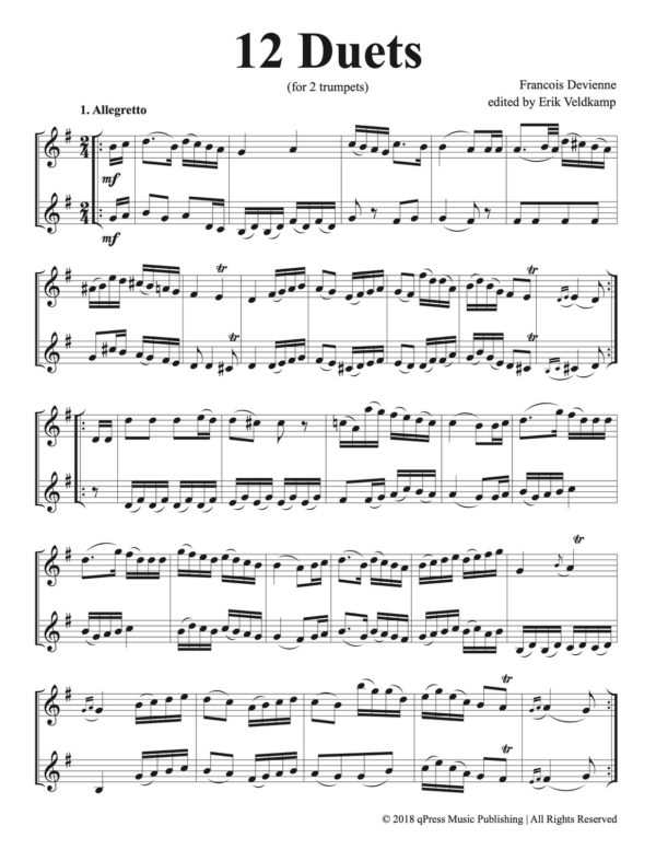 Veldkamp-Devienne, 12 Duets (for 2 trumpets)-p03