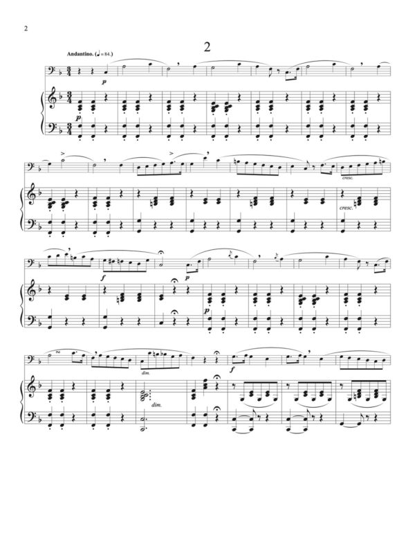 Bordogni, 24 Vocalises (Trombone and Piano)-p36