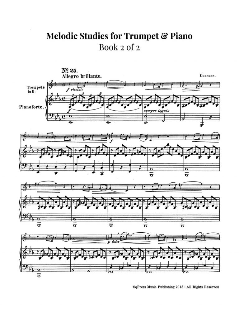 Melodic Studies for Trumpet & Piano Book 2