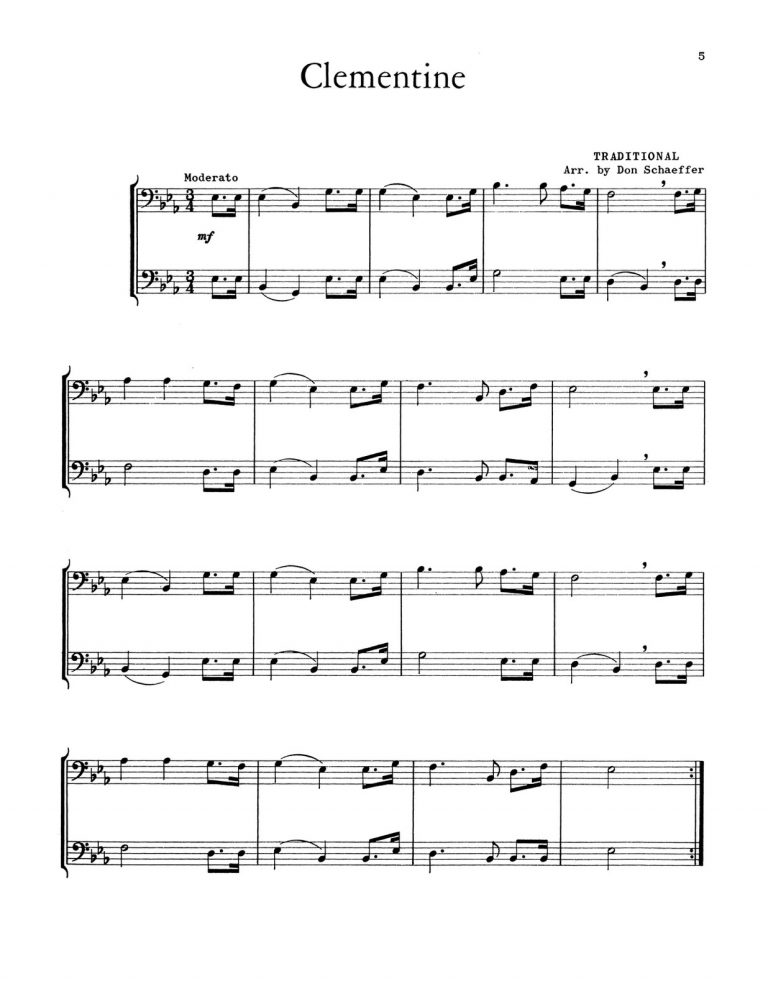 Schaeffer, 21 Rhythmic Duets for Trombone-p07