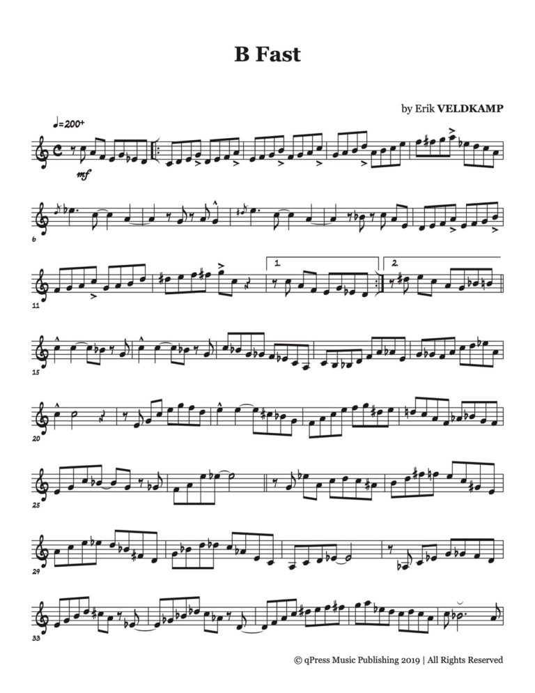 Veldkamp, 16 Swinging Etudes (for the advanced trumpet player)-p02