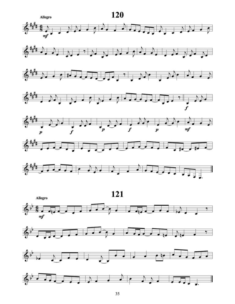 Getchell, Second Book of Practical Studies for Piccolo Trumpet-p35