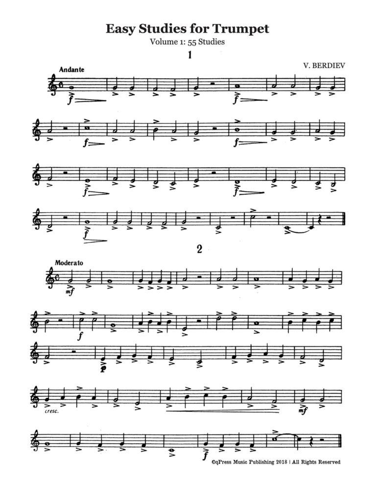 Berdiev, Easy Studies for Trumpet Vol.1-p03