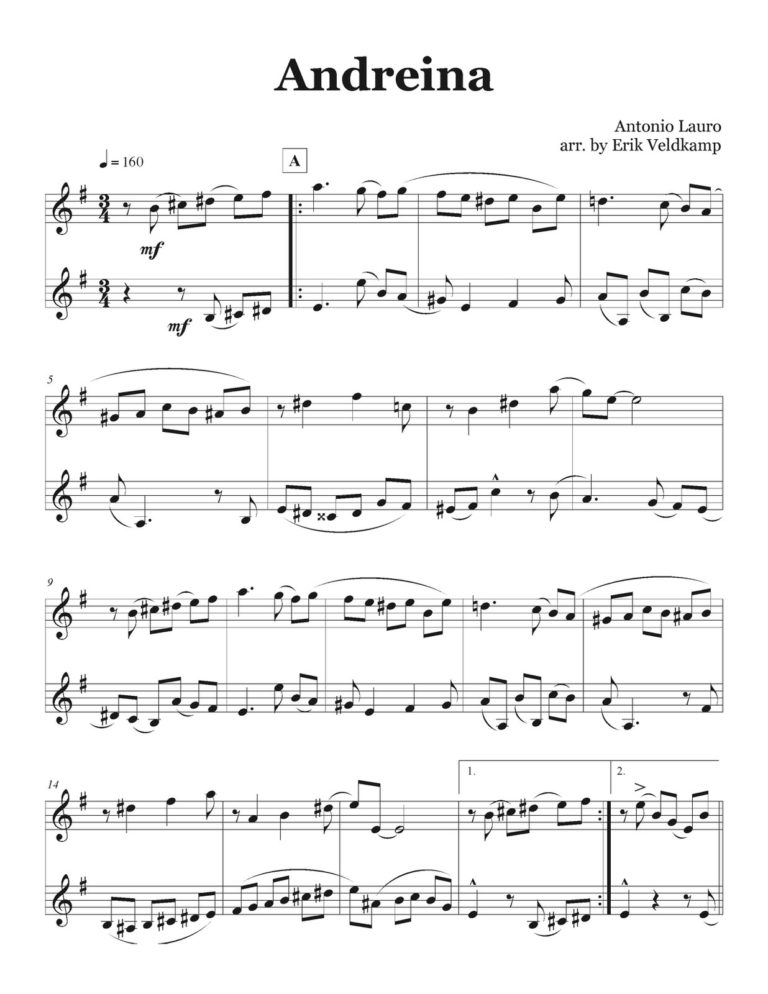Lauro, 16 Venezuelan Waltzes for Two Trumpets-p18