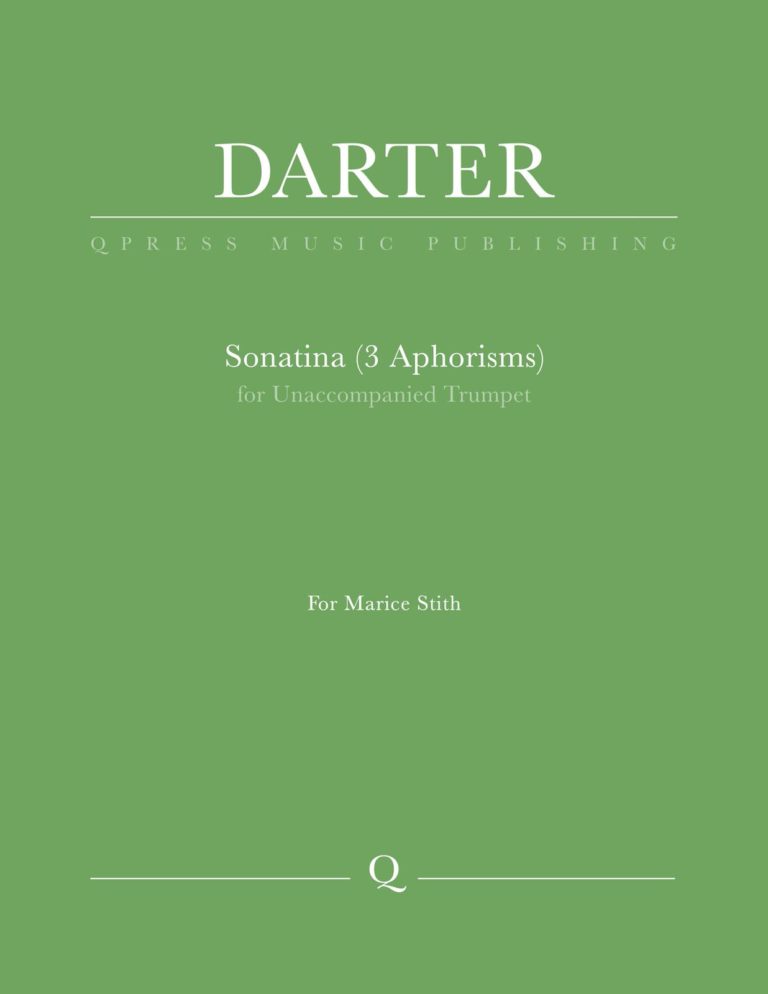 Darter, Sonatina (3 Aphorisms) for Unaccompanied Trumpet-p1