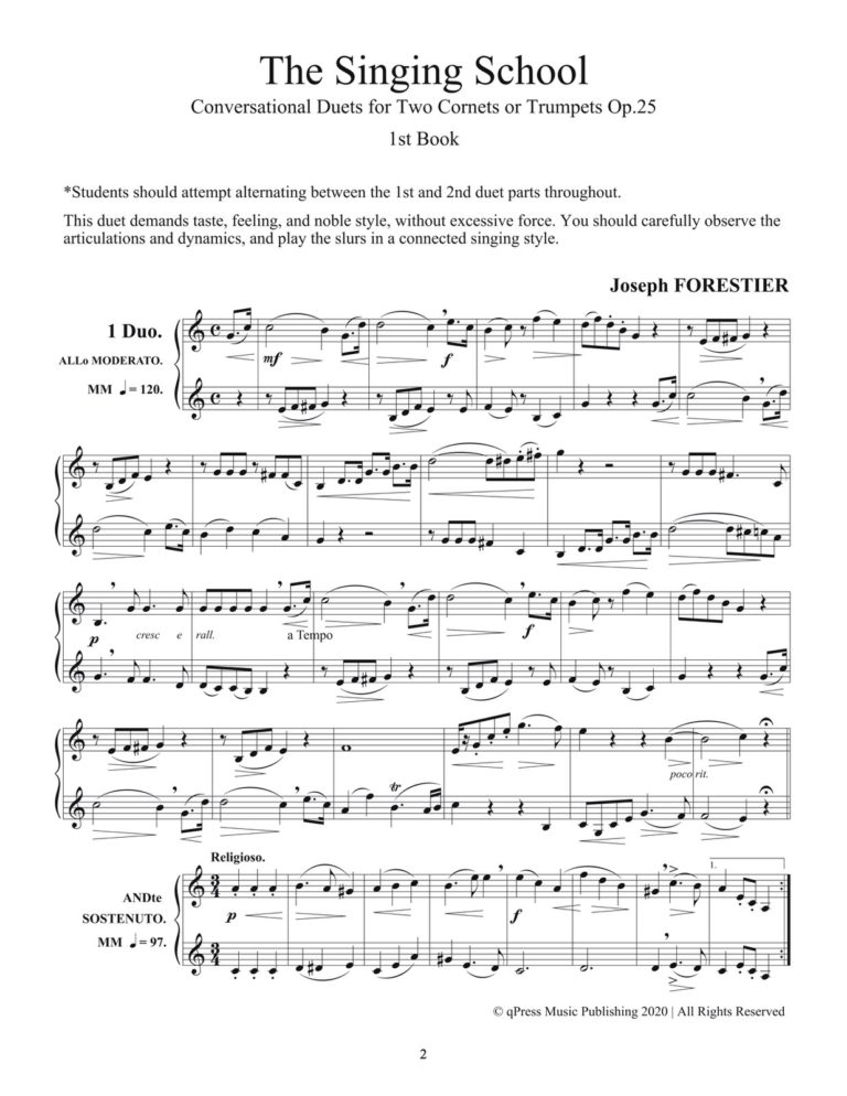 Forestier, 24 Progressive Conversational Duets for Trumpet-p02